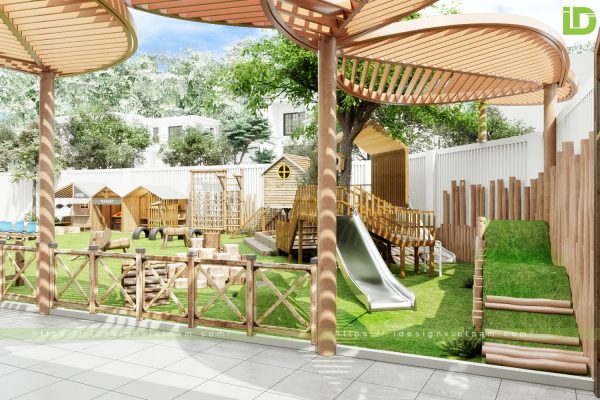 Cách thiết kế, trang trí sân trường mầm non đẹp, ấn tượng | IDESIGN