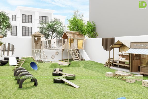 Cách thiết kế, trang trí sân trường mầm non đẹp, ấn tượng | IDESIGN