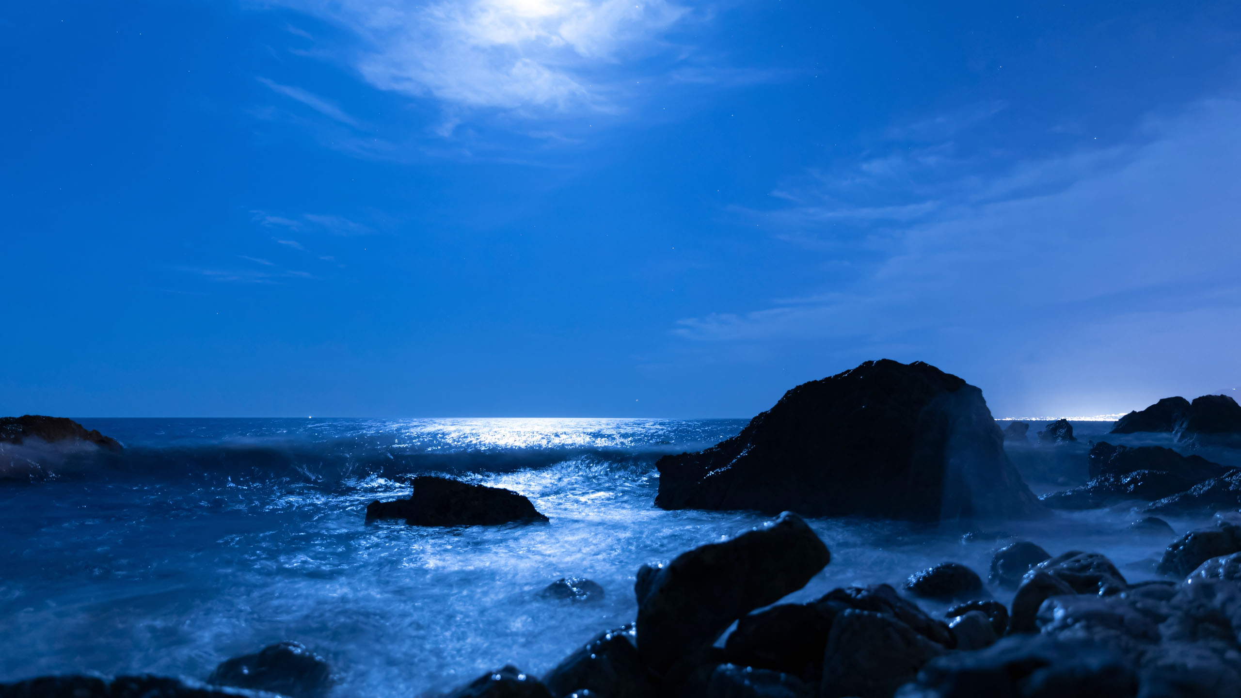 hinh anh bien dem buon ve dem 2560px 1440px 2k 1