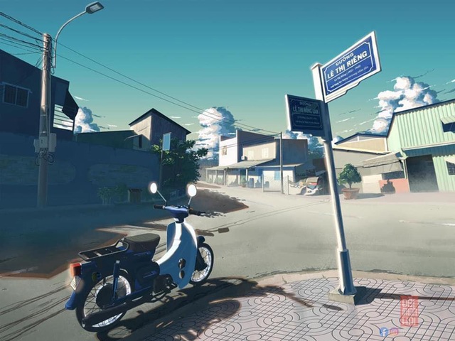 Nam sinh phác họa quê hương theo phong cách Anime đầy ấn tượng - 12