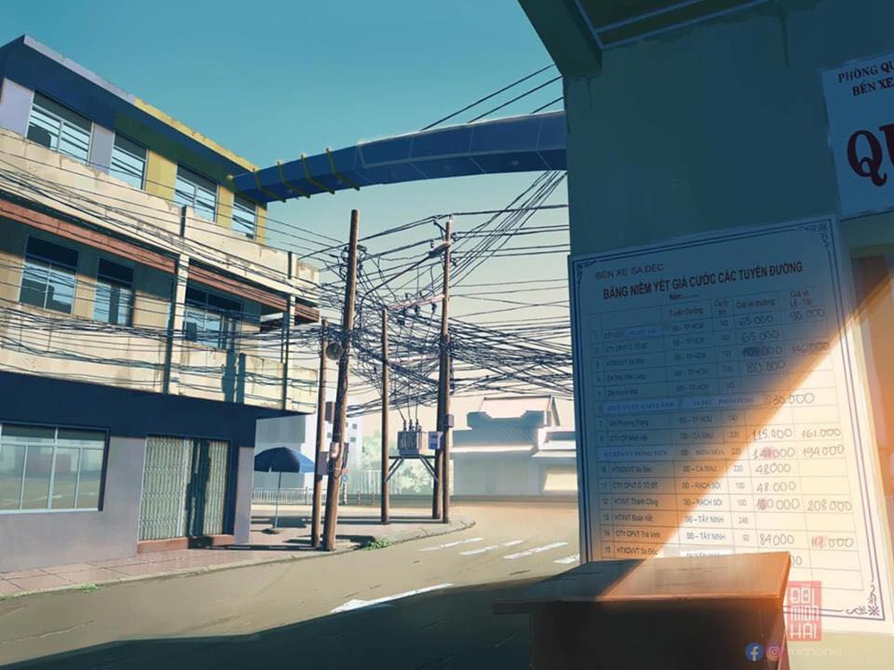 Nam sinh phác họa quê hương theo phong cách Anime đầy ấn tượng - 9