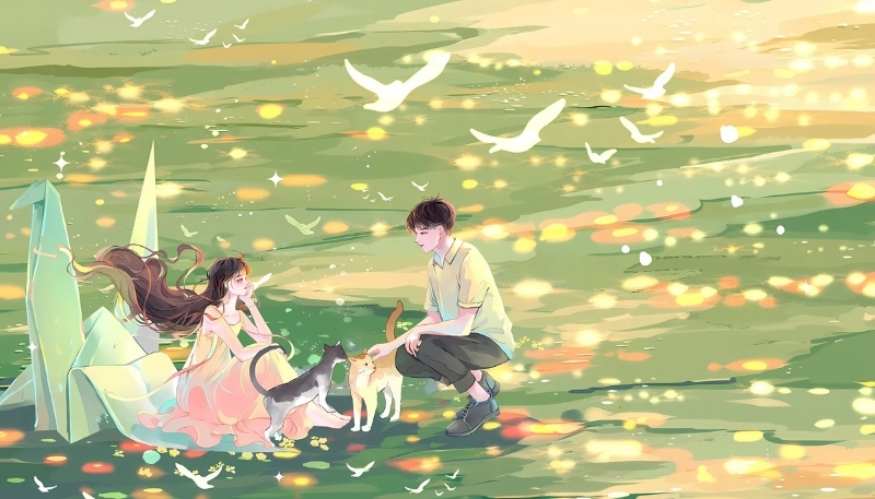 ảnh nền tình yêu ghế dài