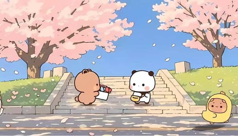 ảnh nền tình yêu cún sinh nhật