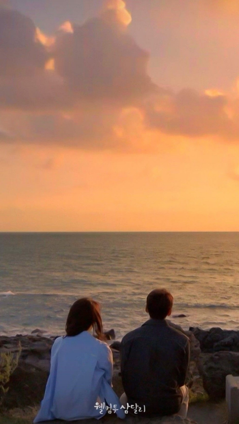 ảnh nền tình yêu điện thoại ngắm mặt biển đẹp