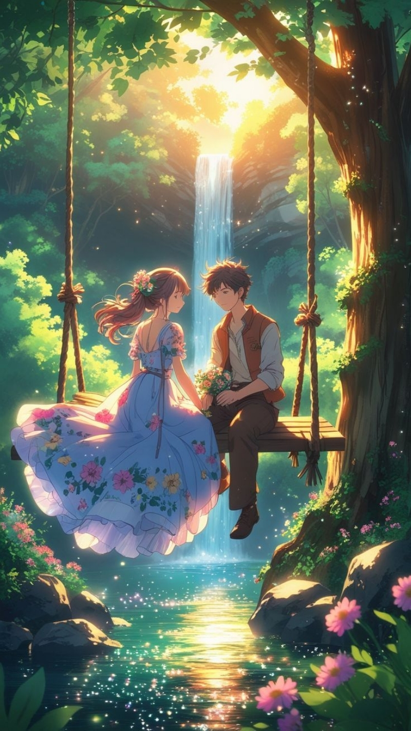 ảnh nền tình yêu điện thoại xích đu