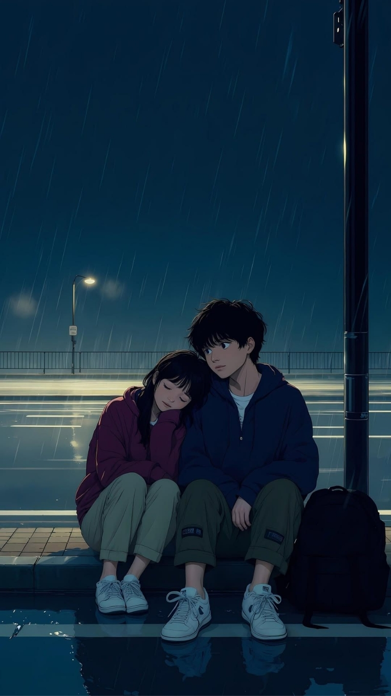 ảnh nền tình yêu điện thoại tựa vai