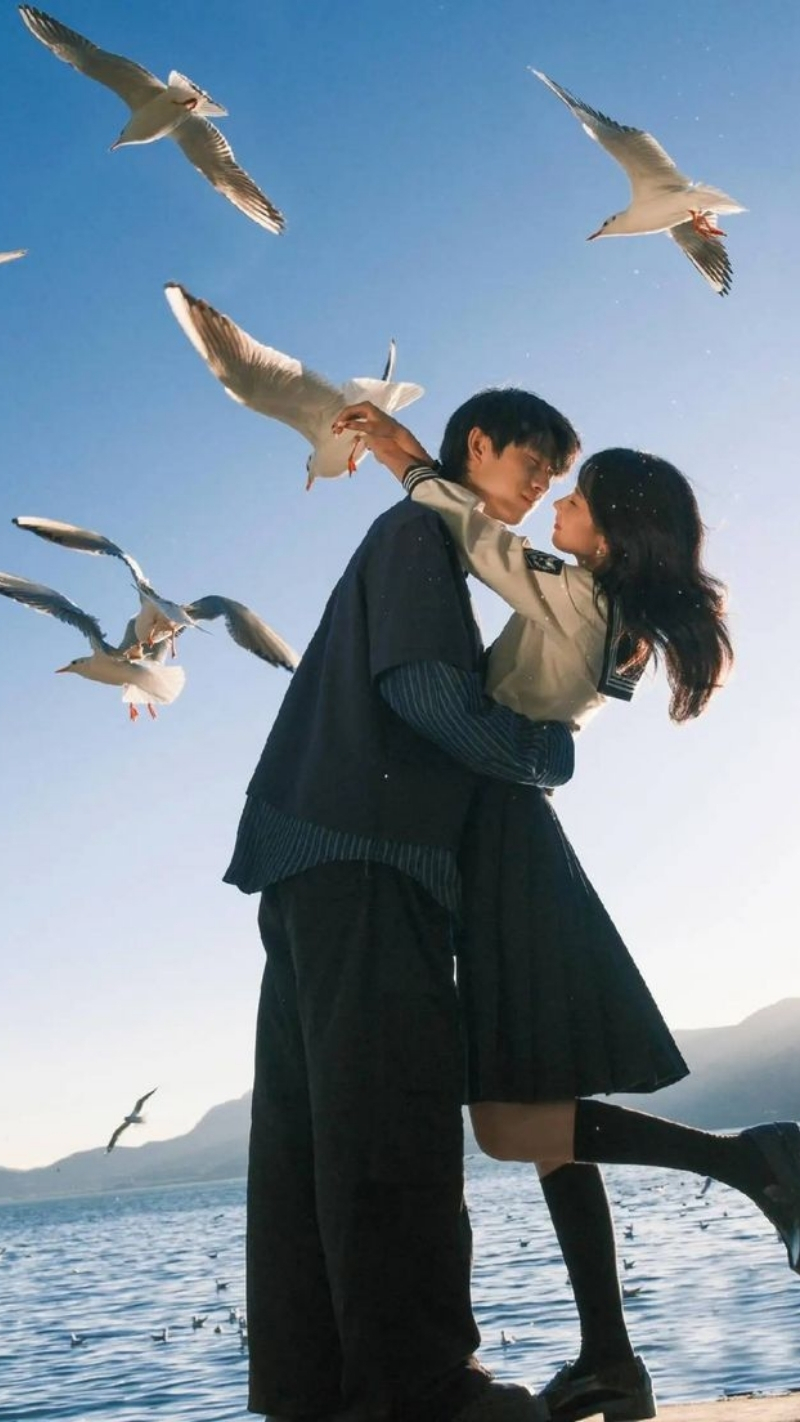 ảnh nền tình yêu điện thoại áo yếm