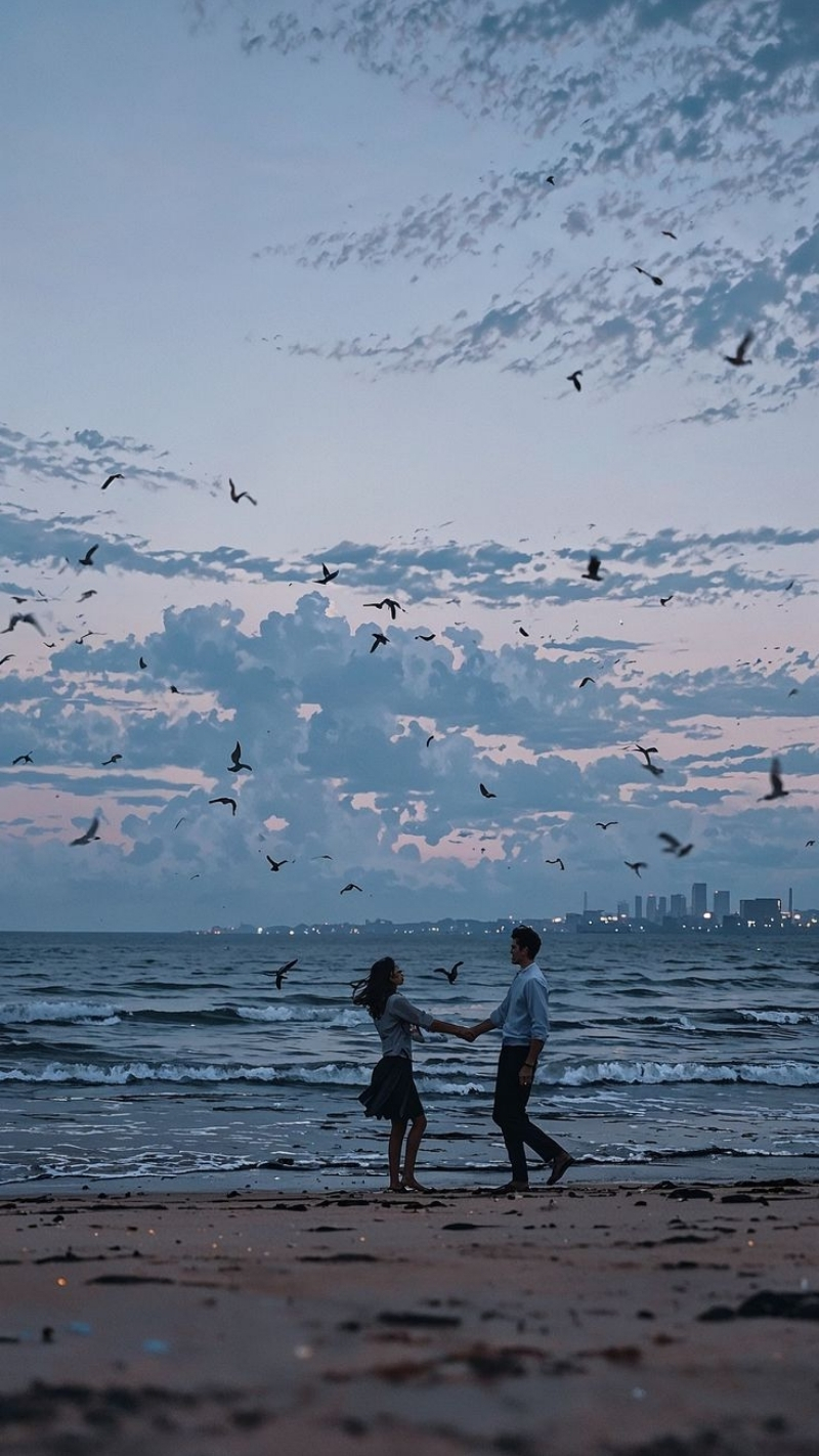 ảnh nền tình yêu điện thoại hải âu bay