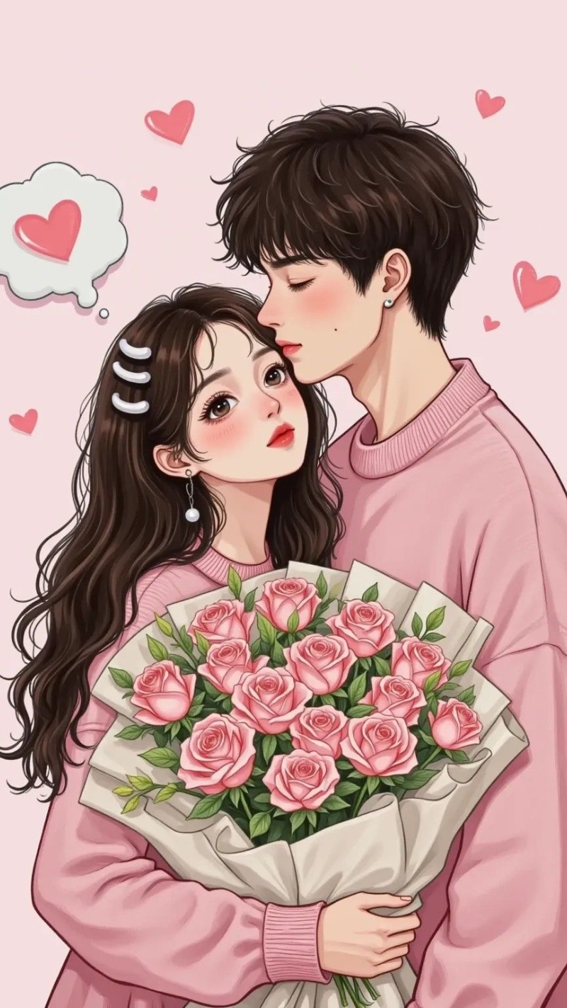 ảnh nền tình yêu trái tim ngọt ngào