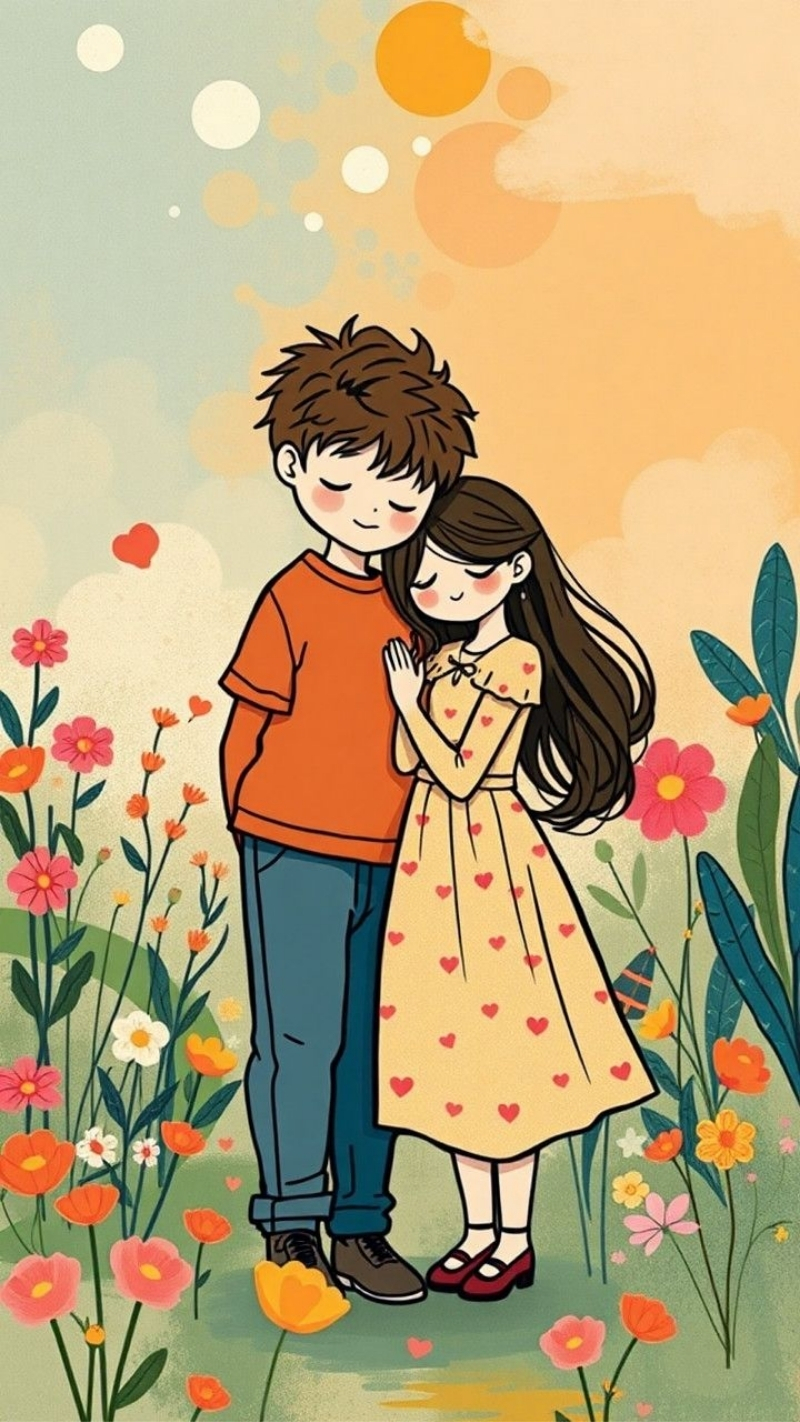 ảnh nền tình yêu điện thoại rừng núi