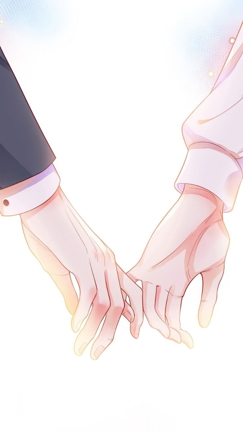 ảnh nền tình yêu điện thoại nắm tay chibi