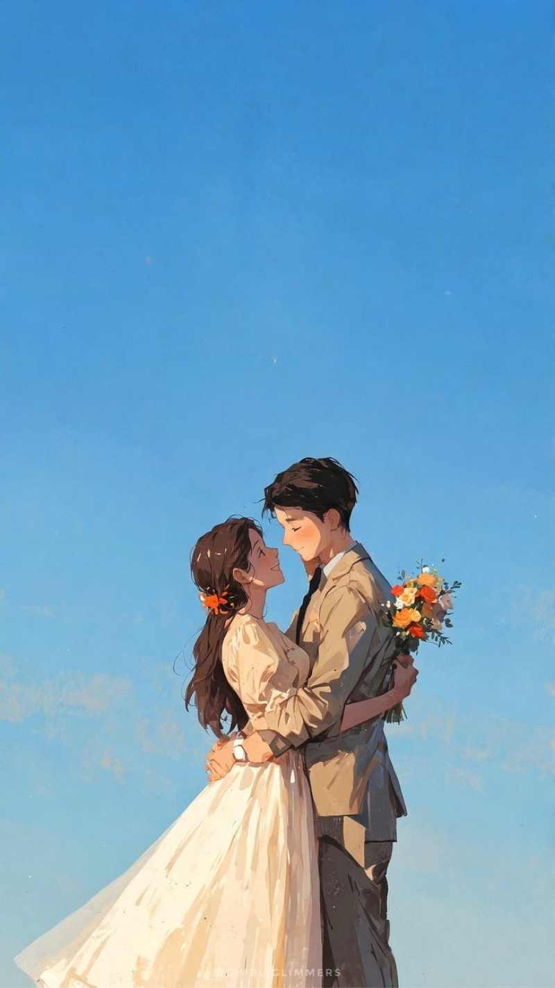 ảnh nền tình yêu điện thoại ôm eo