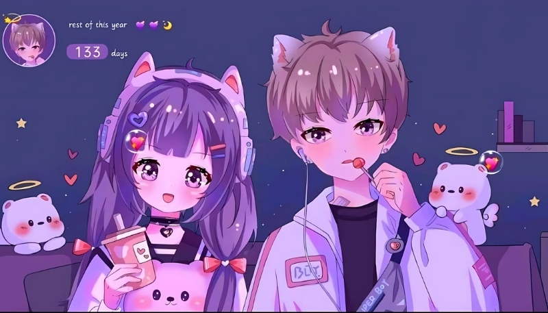 ảnh nền tình yêu màu hồng