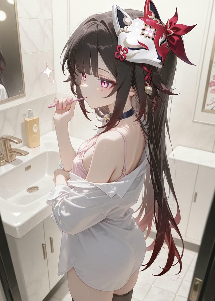 Nữ anime quyến rũ hiện diện trong hình ảnh nghệ thuật