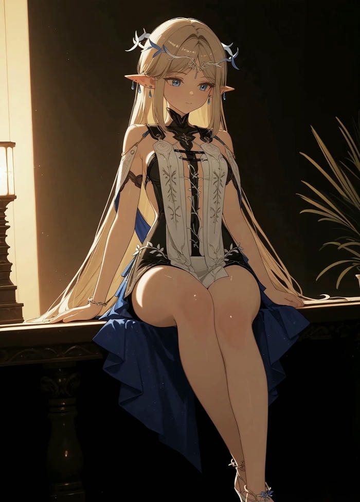 Hình ảnh anime nữ quyến rũ phong cách nghệ thuật hiện đại