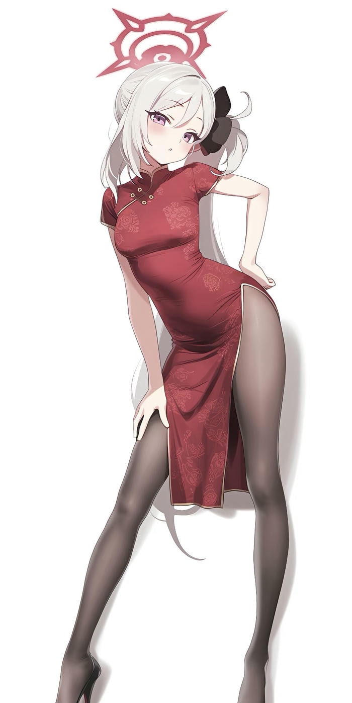 Anime nữ trong hình ảnh thể hiện vẻ quyến rũ