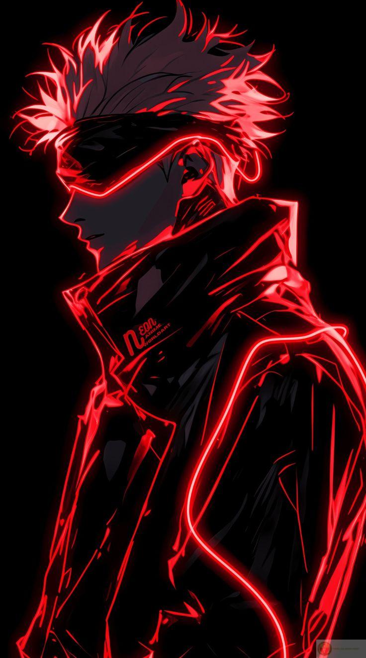 mẫu hình gojo màu đỏ