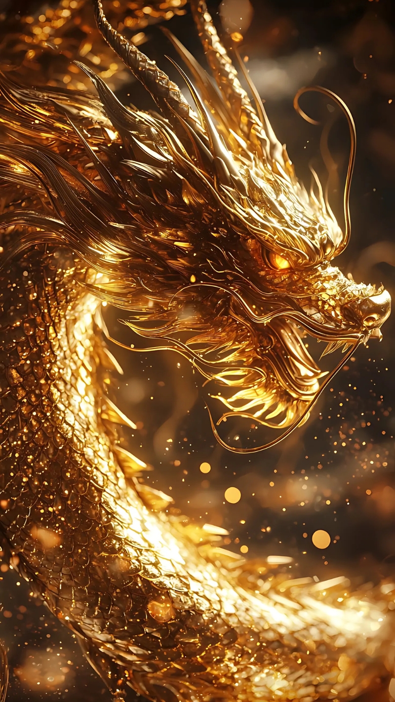 hình nền rồng vàng