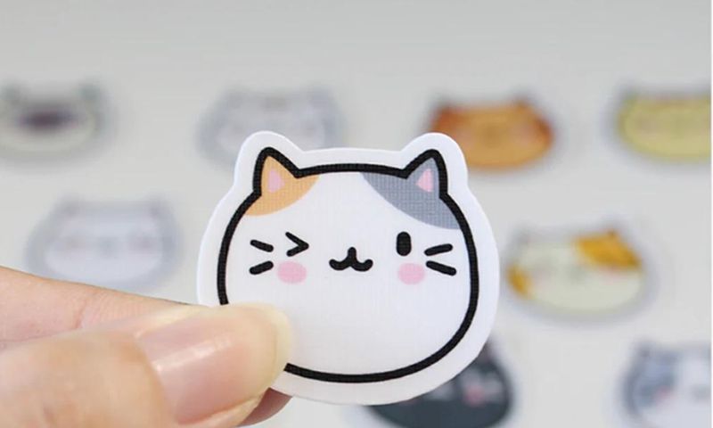 sticker mèo cute
