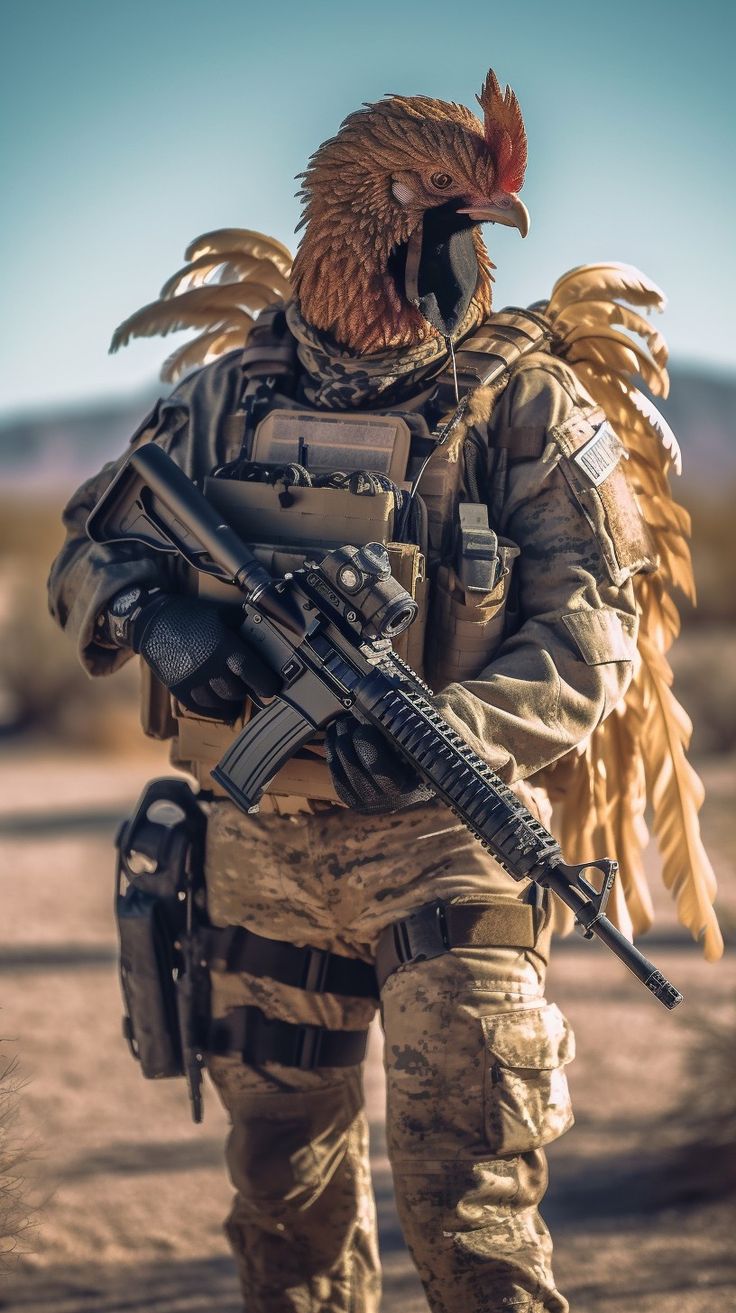 Hình nền 12 con giáp du kích, đánh trận cực ngầu tuổi dần