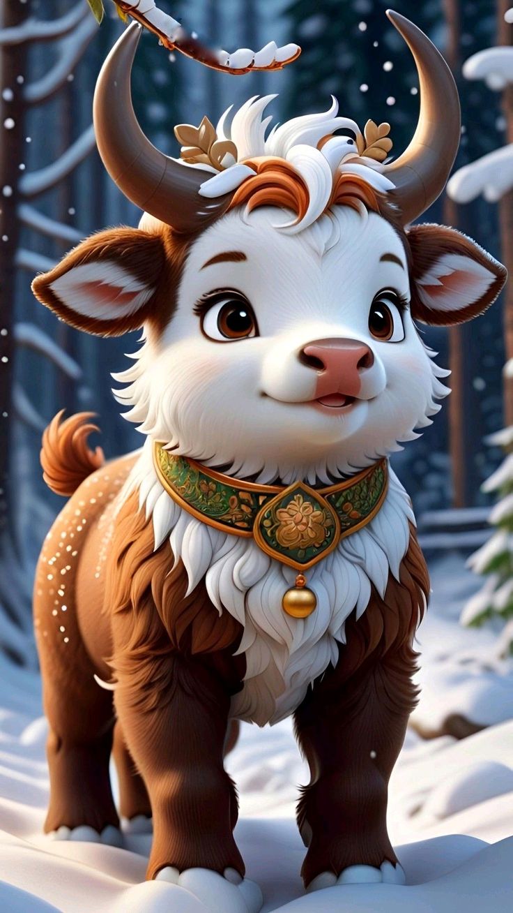 Hình nền 12 con giáp phiên bản mùa đông