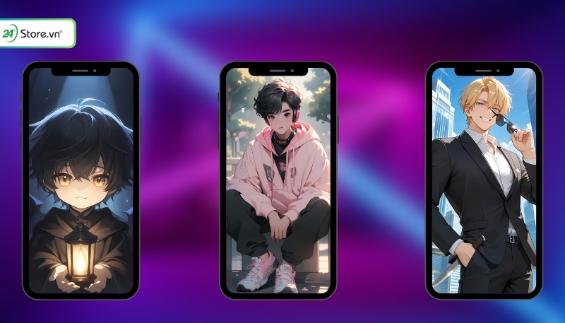 hình nền điện thoại anime nam cực đẹp