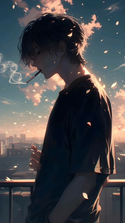 Avatar anime nam buồn tuyệt vọng