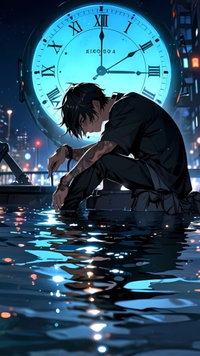 Hình nền anime nam buồn cho điện thoại