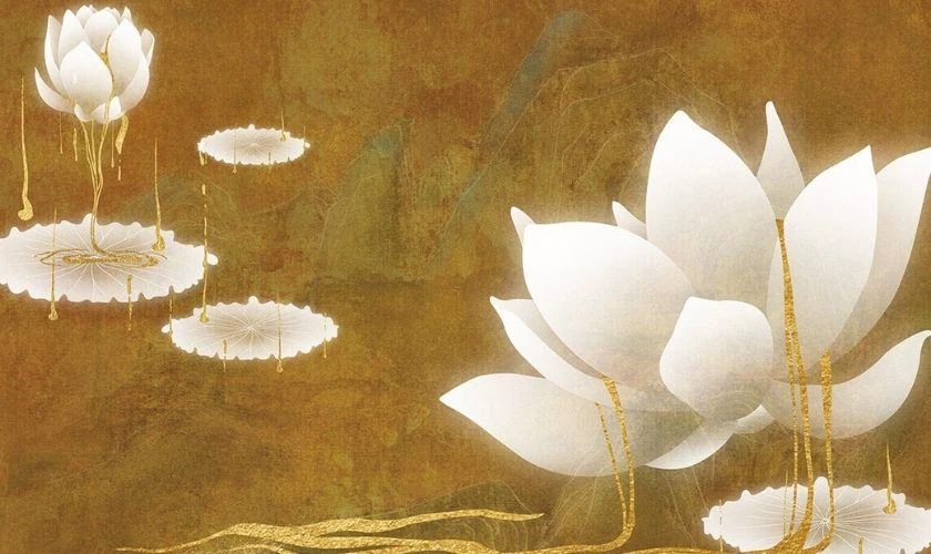 Ảnh nền buồn hoa sen