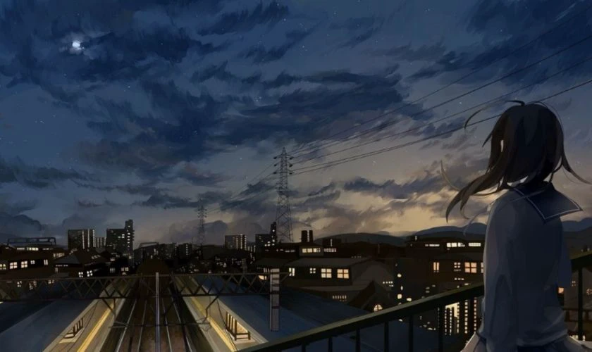 Hình nền buồn nữ cô đơn