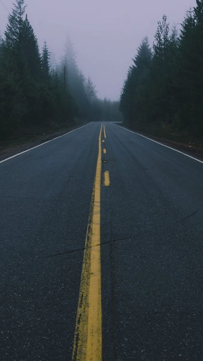 Hình nền buồn phong cảnh - Con đường vắng