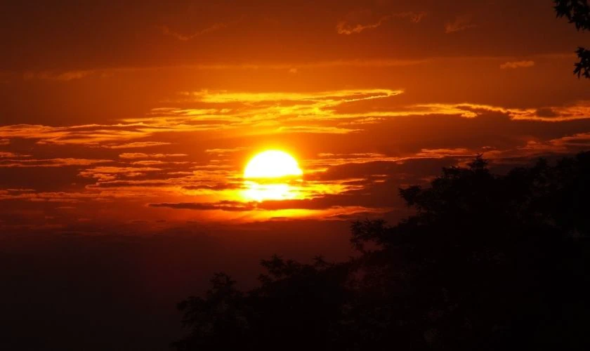 Ảnh nền buồn lúc hoàng hôn