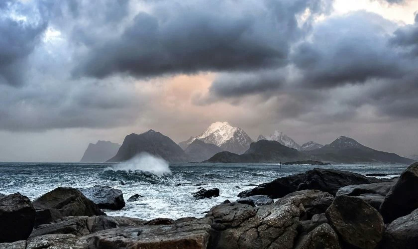 Ảnh nền buồn cảnh biển