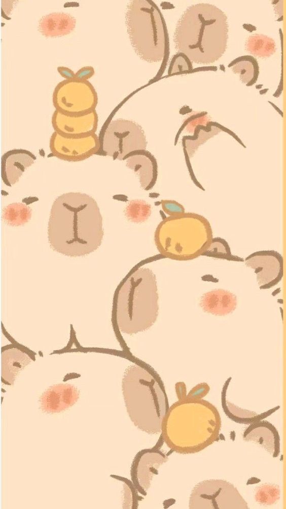 Hình ảnh capybara wallpaper và những trái chanh