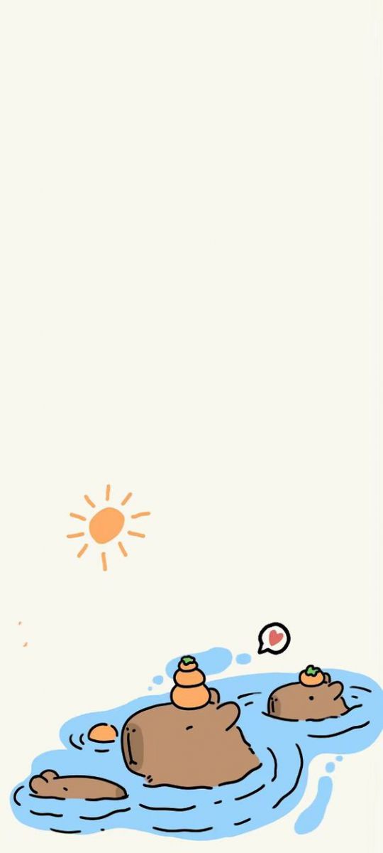 Hình ảnh capybara thân thiện đang bơi lội