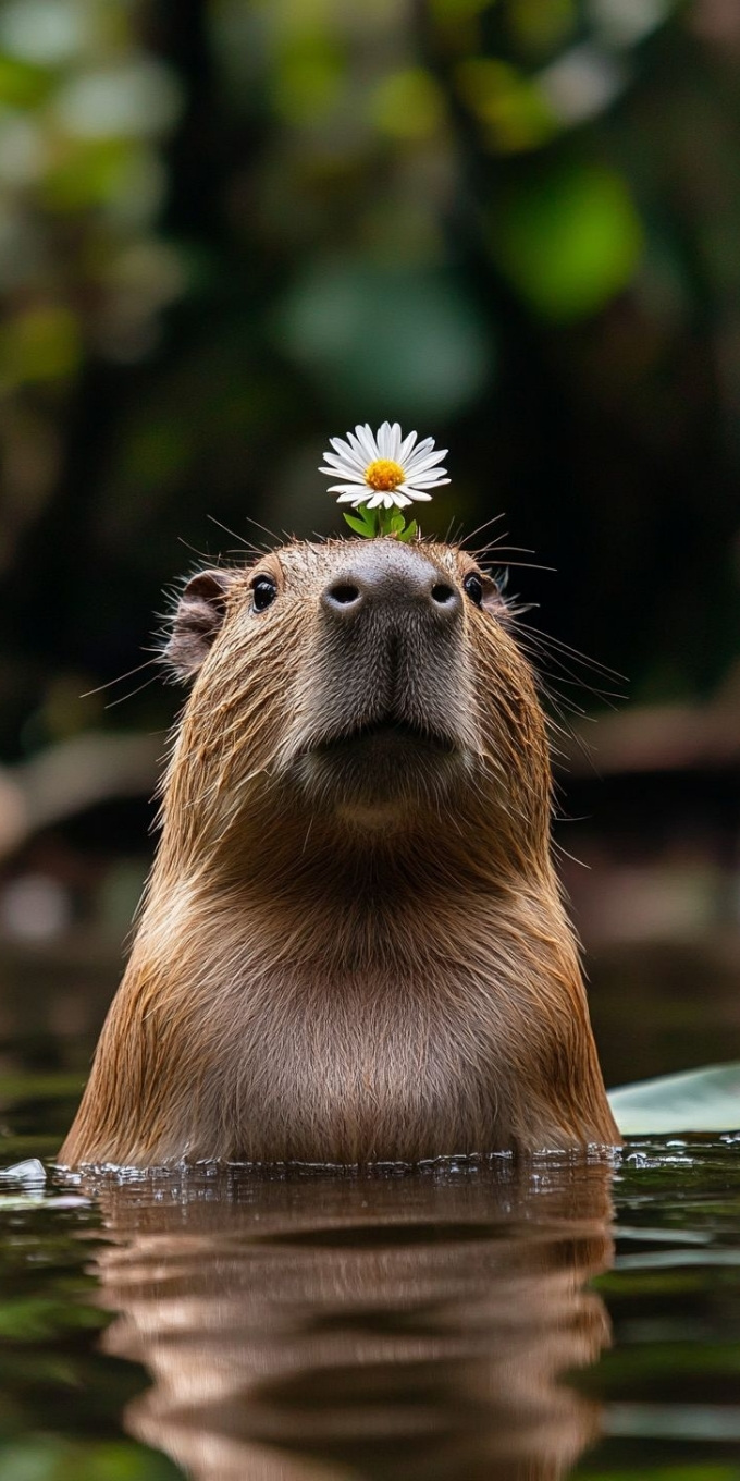 Hình nền Capybara vô tri, dễ thương
