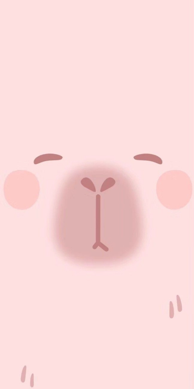 Hình nền Capybara màu hồng