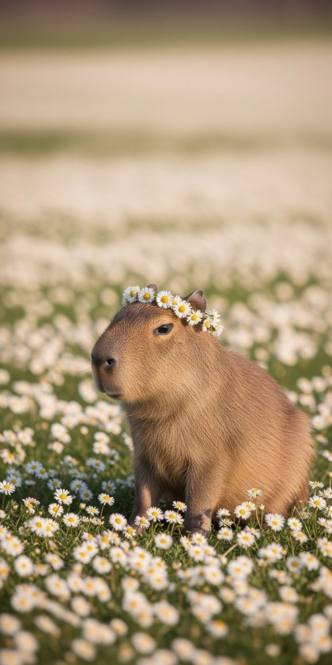 Hình nền Capybara vô tri, dễ thương