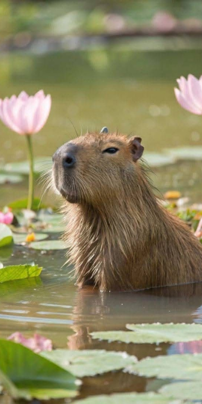 Hình nền Capybara vô tri, dễ thương