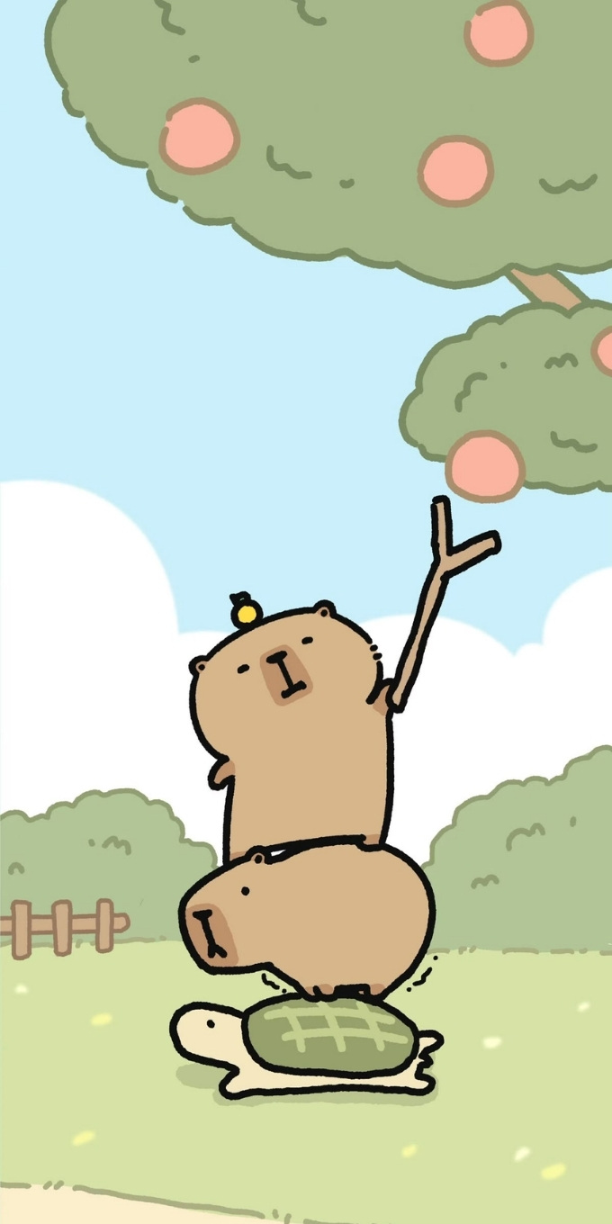 Hình nền Capybara chibi