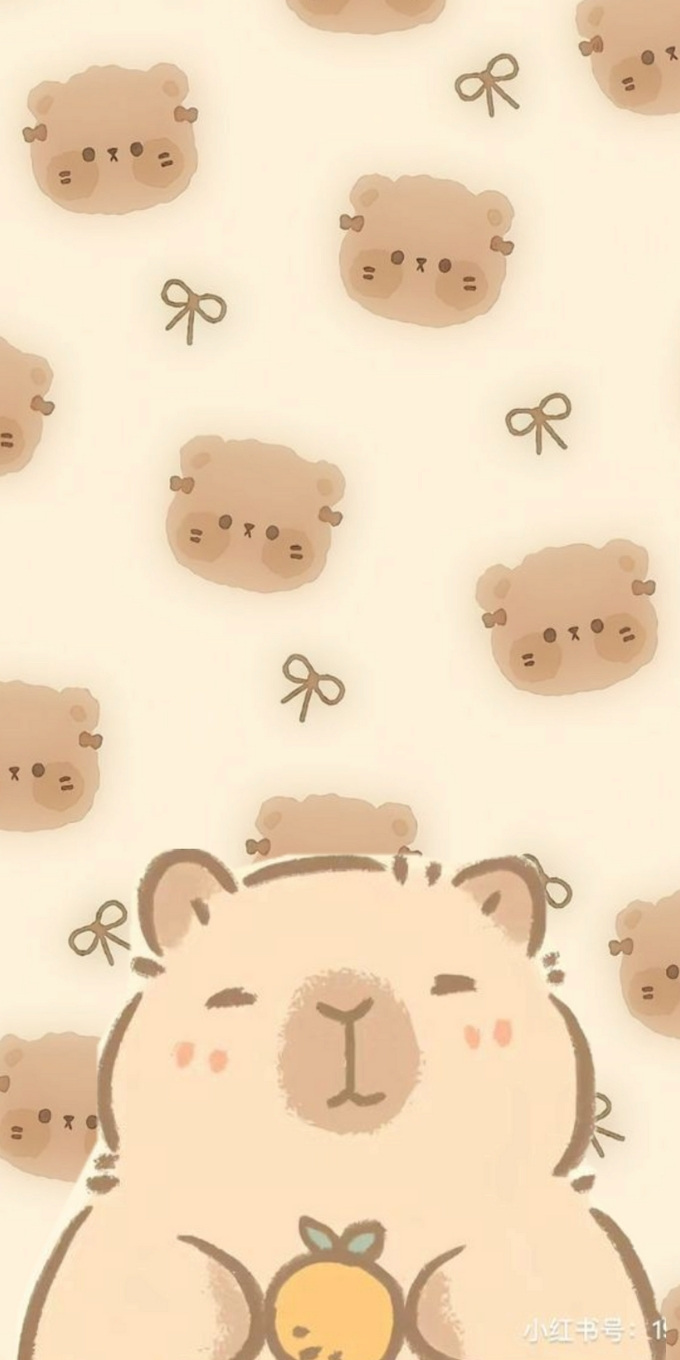 Hình nền Capybara chibi