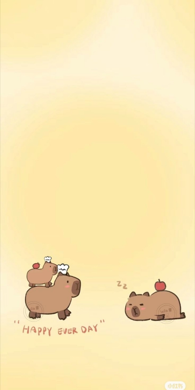 Hình nền Capybara chibi
