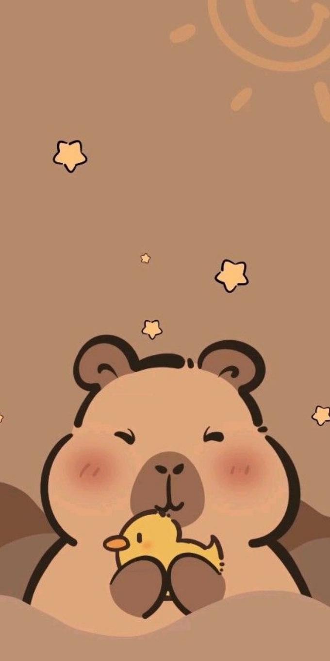 Hình nền Capybara chibi