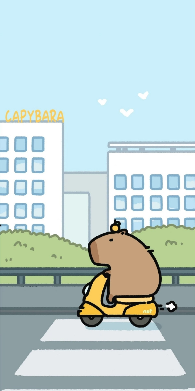 Hình nền Capybara chibi