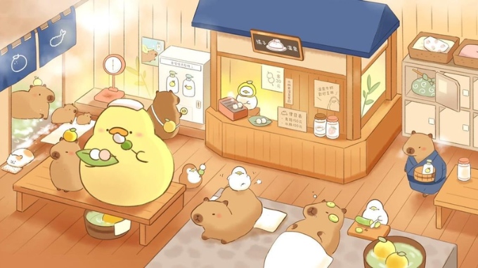 Hình nền Capybara cho PC, laptop