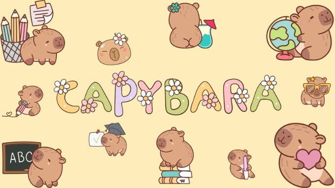 Hình nền Capybara cho PC, laptop