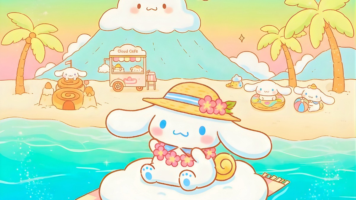 Hình nền Cinnamoroll mùa xuân