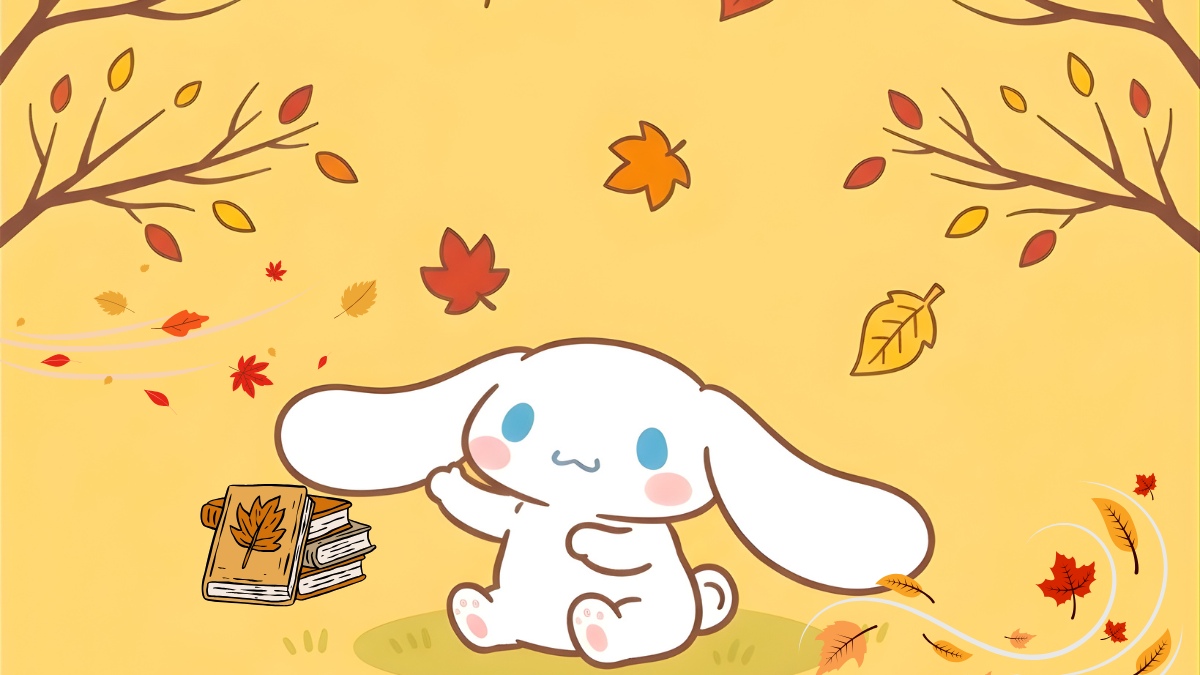 Hình nền máy tính Cinnamoroll mùa thu
