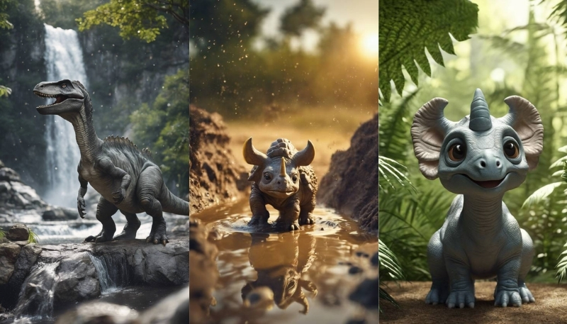 bộ sưu tập hình khủng long baby cute