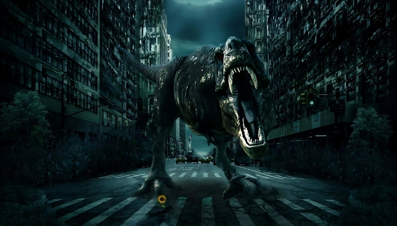 hình khủng long đen cực hung dữ